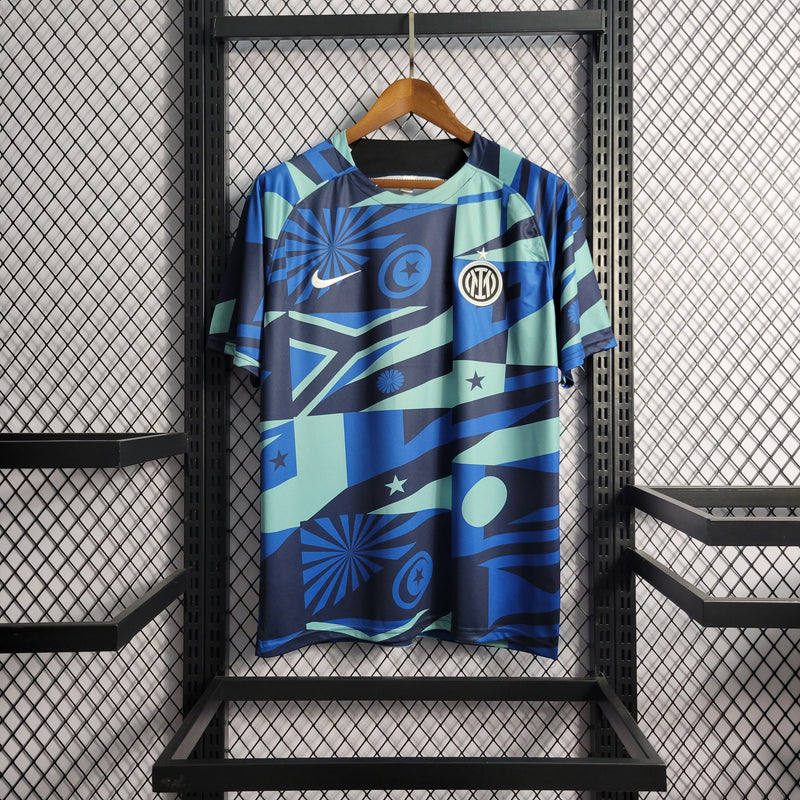 Inter Milan 22/23 Blue Training Shirt - Fan Version