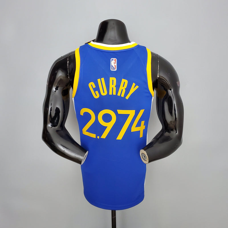 NBA Golden State Warriors #30 Curry Jersey - #2974 Blue